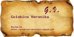 Golobics Veronika névjegykártya